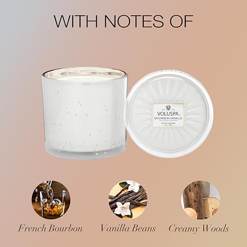 Voluspa Bourbon Vanille, Grande Maison 3 Wick Glass Candle, 36 Ounces, 100 Hour Burn Time, Coconut Wax for Clean Burning, Handcrafted in The USA - Image 3