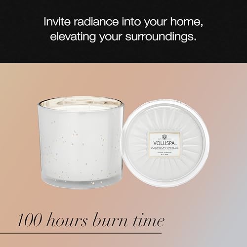 Voluspa Bourbon Vanille, Grande Maison 3 Wick Glass Candle, 36 Ounces, 100 Hour Burn Time, Coconut Wax for Clean Burning, Handcrafted in The USA - Image 5