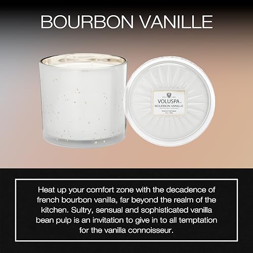 Voluspa Bourbon Vanille, Grande Maison 3 Wick Glass Candle, 36 Ounces, 100 Hour Burn Time, Coconut Wax for Clean Burning, Handcrafted in The USA - Image 2