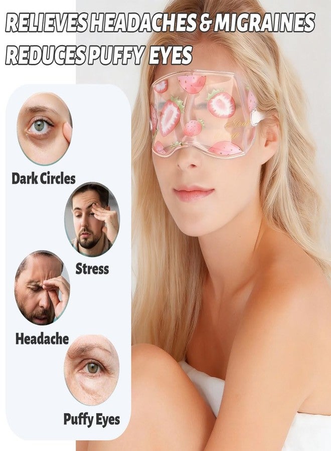 4 Pcs Ice Eye Packs, Cooling Eye Masks, Eyes Cold Compress for Hot Cold Therapy, Puffy Eyes, Dark Circles, Headaches, Migraines, Stress Relief - Image 2