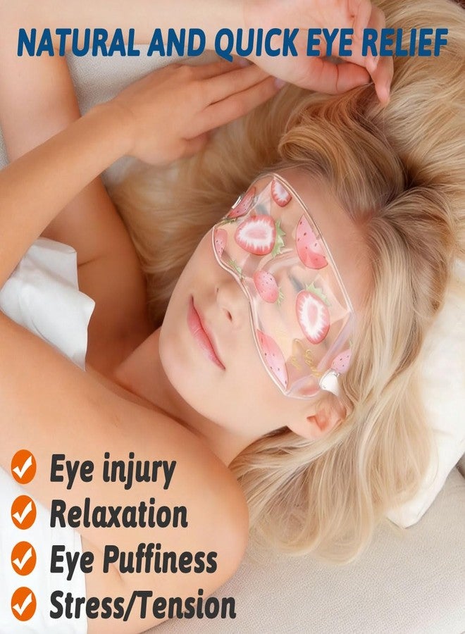 4 Pcs Ice Eye Packs, Cooling Eye Masks, Eyes Cold Compress for Hot Cold Therapy, Puffy Eyes, Dark Circles, Headaches, Migraines, Stress Relief - Image 4