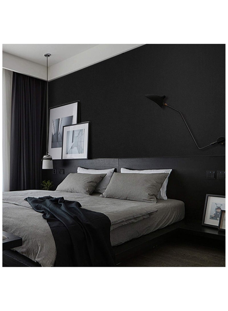 Anna 40CM x 10M Self-Adhesive Waterproof and Moisture-Proof Solid Color Simple Decorative Wallpaper - Image 4