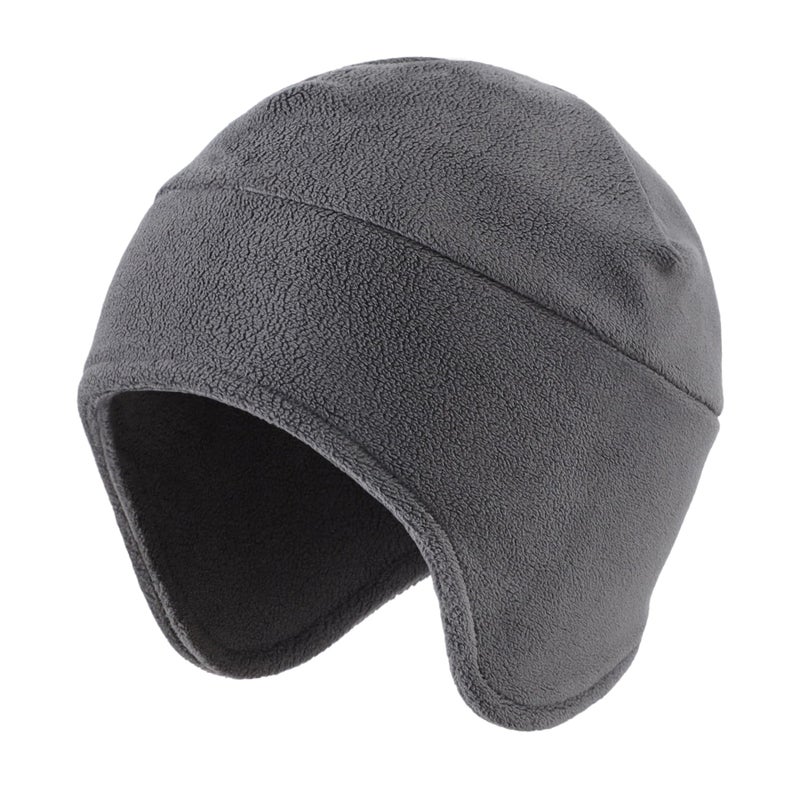 Home Prefer Men's Winter Hat Fleece Beanie with Face Cover, 2 in 1 Beanie Hat for Men Women (US, Alpha, One Size, Dark Grey) - Image 2