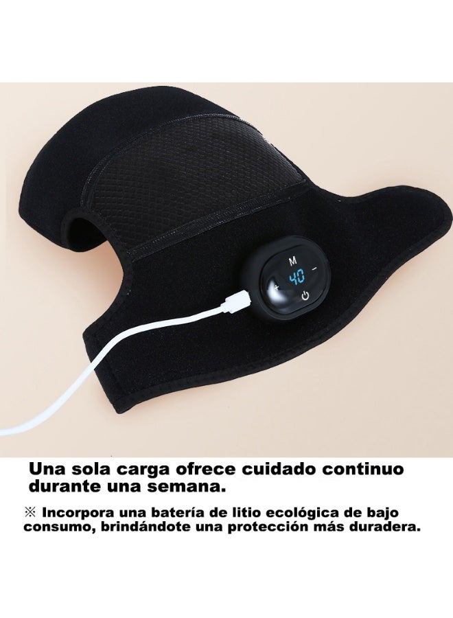 كينجمازي مساج لاسلكي لآلام الركبتين (2 قطعة) - 3 مستويات اهتزاز حراري، 5 إعدادات حرارة، شحن لاسلكي ممغنط، عمل 14 يوم، جيب كمادات أعشاب - Image 3