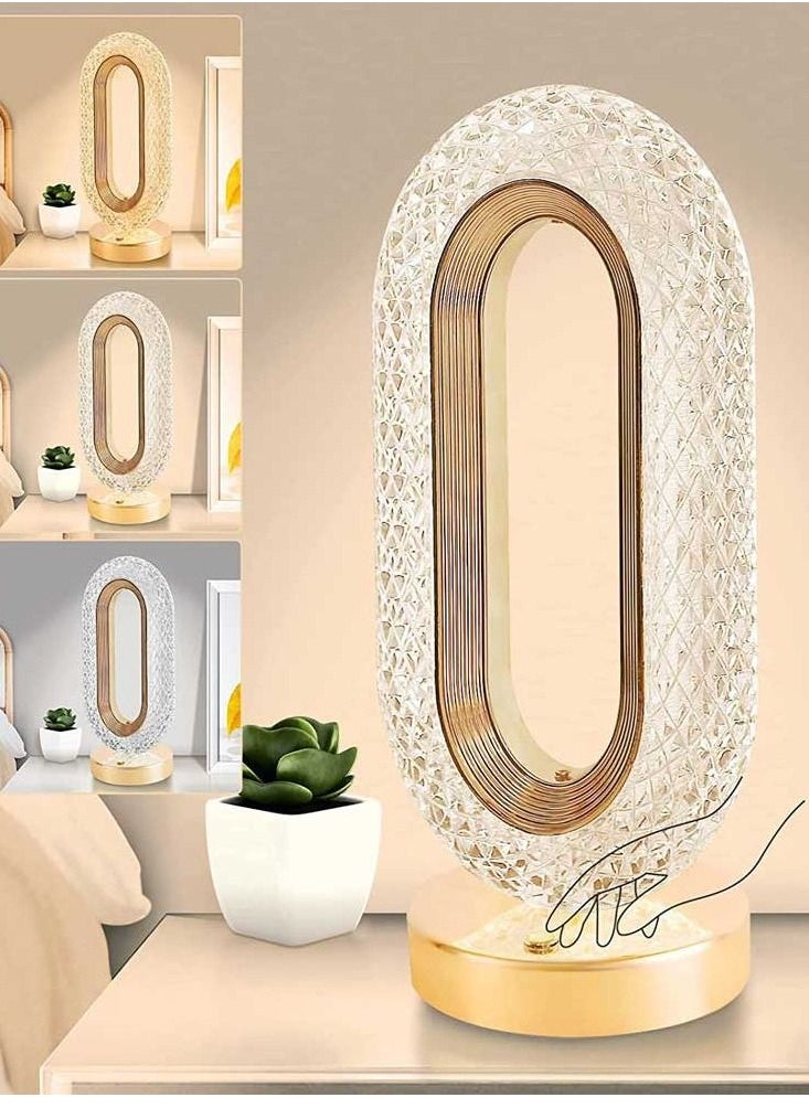 Bakhoor BoSidin Modern Style Luxury LED Touch Control Crystal Table Lamp For Bedroom Restaurant Bar – C20  - Image 1