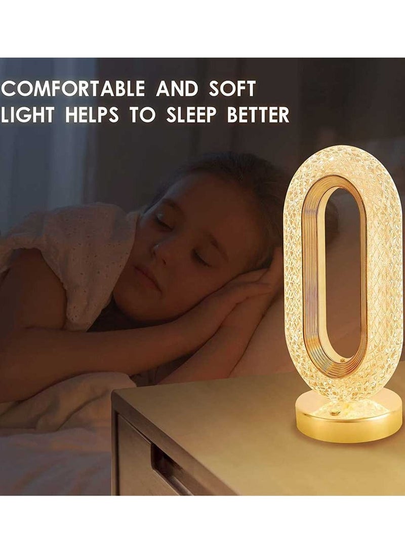 Bakhoor BoSidin Modern Style Luxury LED Touch Control Crystal Table Lamp For Bedroom Restaurant Bar – C20  - Image 4