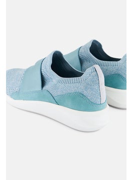 clarks Women Standard Un Rio Knit Slip On Casual Shoes, Turquoise Green  - Image 4