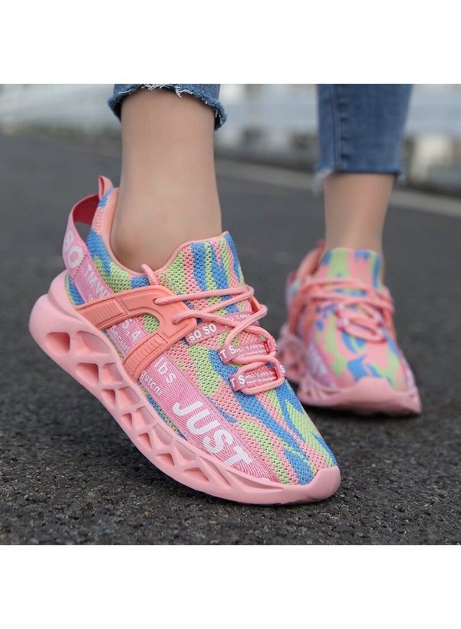 Yison Shoes Woman Trend Casual Couple Lover Non-Slip Mesh Soft Breathable Flats Height Platform Women Sneakers - Image 2