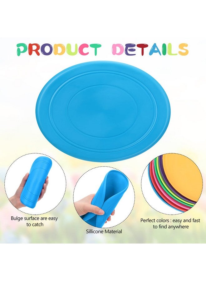 Vinsot 56 Pieces Flying Discs Bulk Flying Discs For Kids Soft Rubber Flyer Disk Outdoor For Children Adults Dogs For Sports Party Favors 7 Colors - Image 4