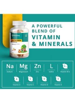 PharmEasy Complete Multivitamin Gummies Supplement For Kids, Teenagers, Adults With Essential Vitamins For Immunity, Energy & Wellness Support With Delicious Lemon & Strawberry Flavor - 30 Gummies  - Image 4