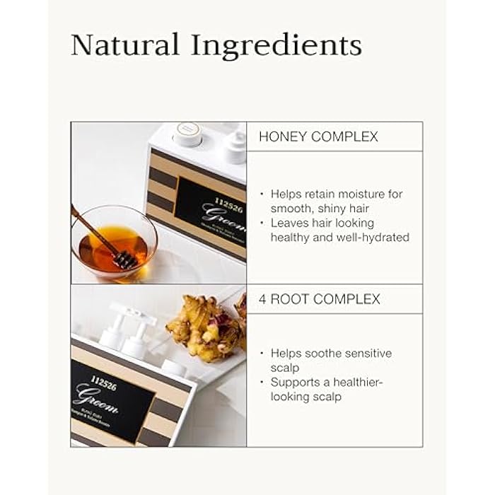 BLANC DUBU Groom Shampoo and Volume Booster | Volumizing Hair Shampoo with Elastin Complex, Root & Honey Extracts - Image 4