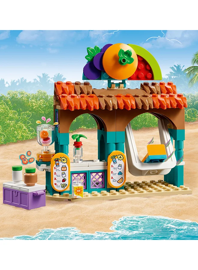 ليغو Friends Beach Smoothie Stand, Kids’ Pretend Play Food Set, Gift Idea For Girls And Boys Aged 6 And Over With 2 Mini-Dolls, A Turtle Figure And Accessories (213 Pieces) 42625