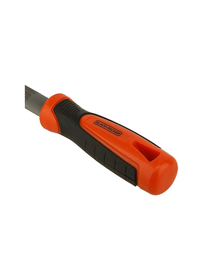 BLACK+DECKER 200Mm 2Nd Cut Bimaterial Steel Half Round File Orange/Black Bdht22146 - Image 5