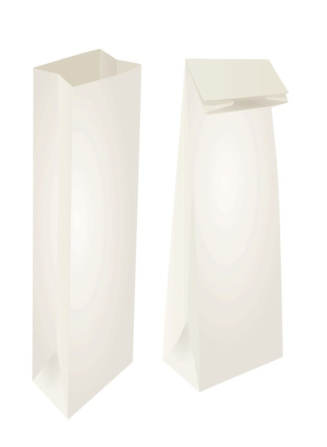 Perfect Stix PerfectStix 4lb White Paper lunch bags. Pack of 500 count - Image 2