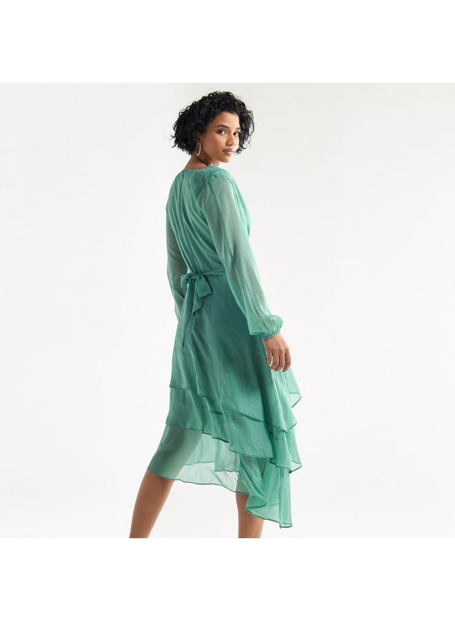 Splash FAV Tiered Chiffon Dress  - Image 3