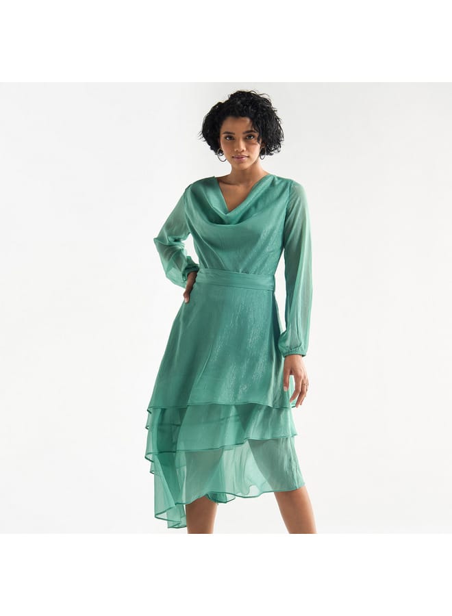 Splash FAV Tiered Chiffon Dress  - Image 2