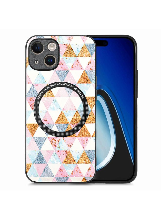 S-TOP Case For iPhone 15 Plus Colored Drawing Leather Back Phone Case - Image 1