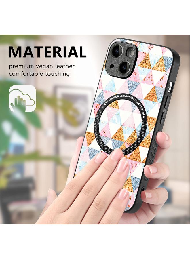 S-TOP Case For iPhone 15 Plus Colored Drawing Leather Back Phone Case - Image 4