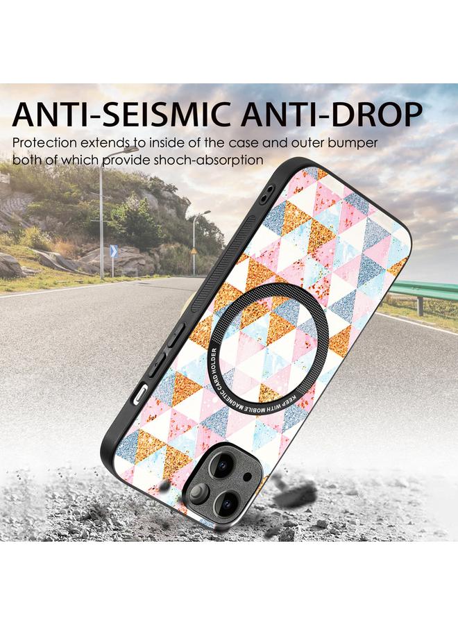 S-TOP Case For iPhone 15 Plus Colored Drawing Leather Back Phone Case - Image 3