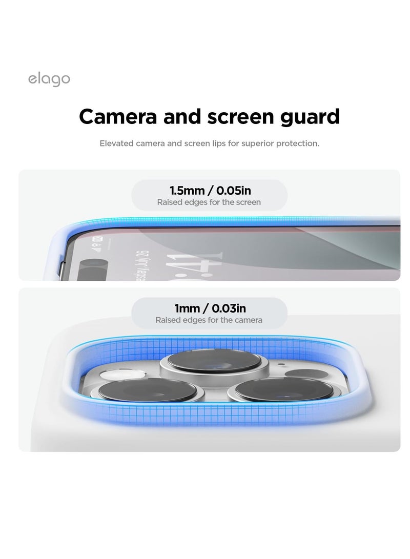 Compatible with iPhone 16 Pro Max Case, Premium Liquid Silicone Case, Full Body Protective Cover, Shockproof, Slim Phone Case, Anti-Scratch Soft Microfiber Lining, 6.9 inch ( White)  - Image 2