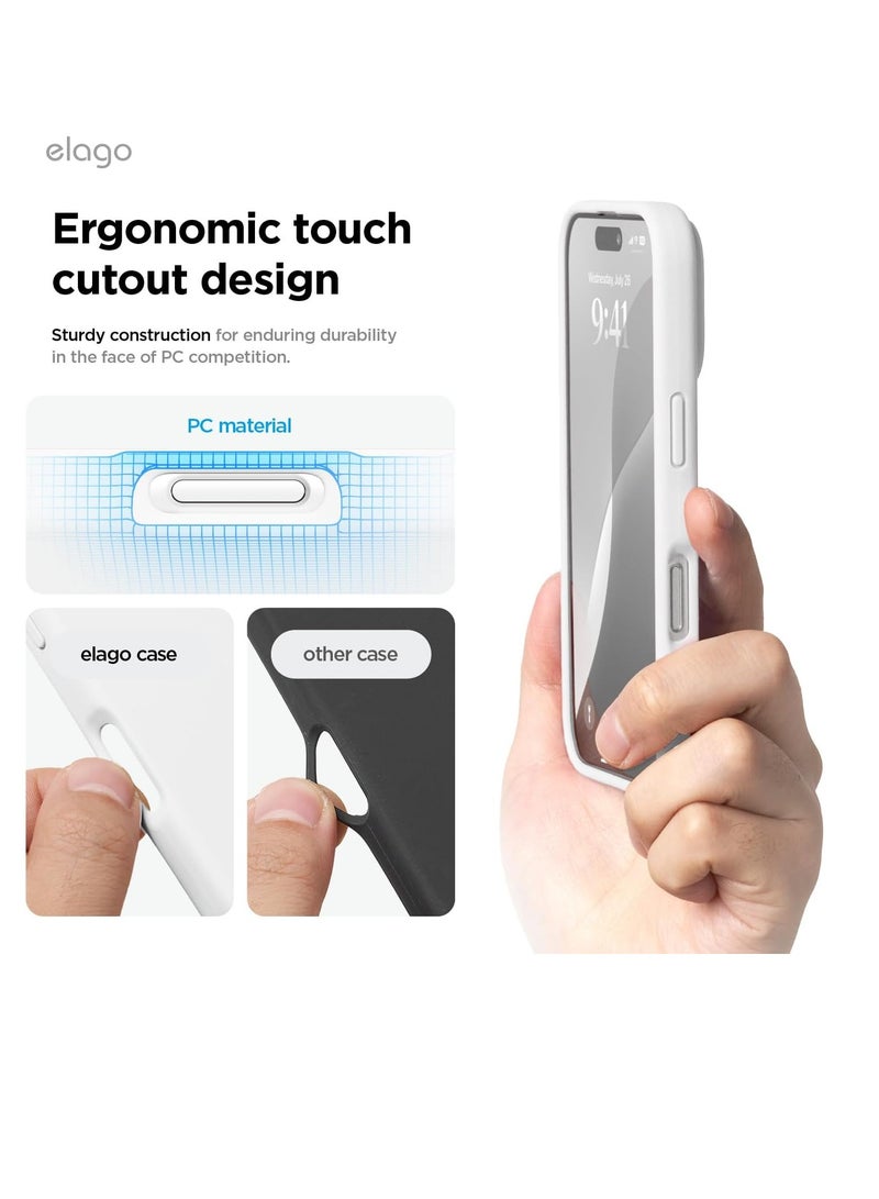 Compatible with iPhone 16 Pro Max Case, Premium Liquid Silicone Case, Full Body Protective Cover, Shockproof, Slim Phone Case, Anti-Scratch Soft Microfiber Lining, 6.9 inch ( White)  - Image 3