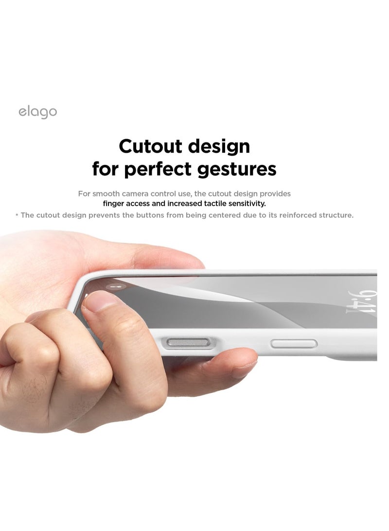 Compatible with iPhone 16 Pro Max Case, Premium Liquid Silicone Case, Full Body Protective Cover, Shockproof, Slim Phone Case, Anti-Scratch Soft Microfiber Lining, 6.9 inch ( White)  - Image 4