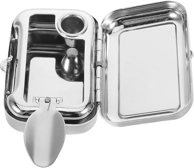 Portable Metal Ashtray for Car Office Outdoor Sturdy Iron Construction Compact Travel Friendly - Image 2