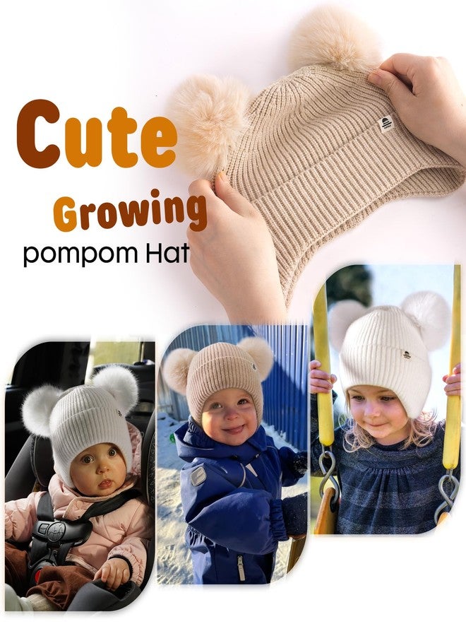 FURTALK Baby Toddler Winter Hat Pom Pom Beanie Girls Boys with Fleece Lined Kids Warm Cap - Image 4