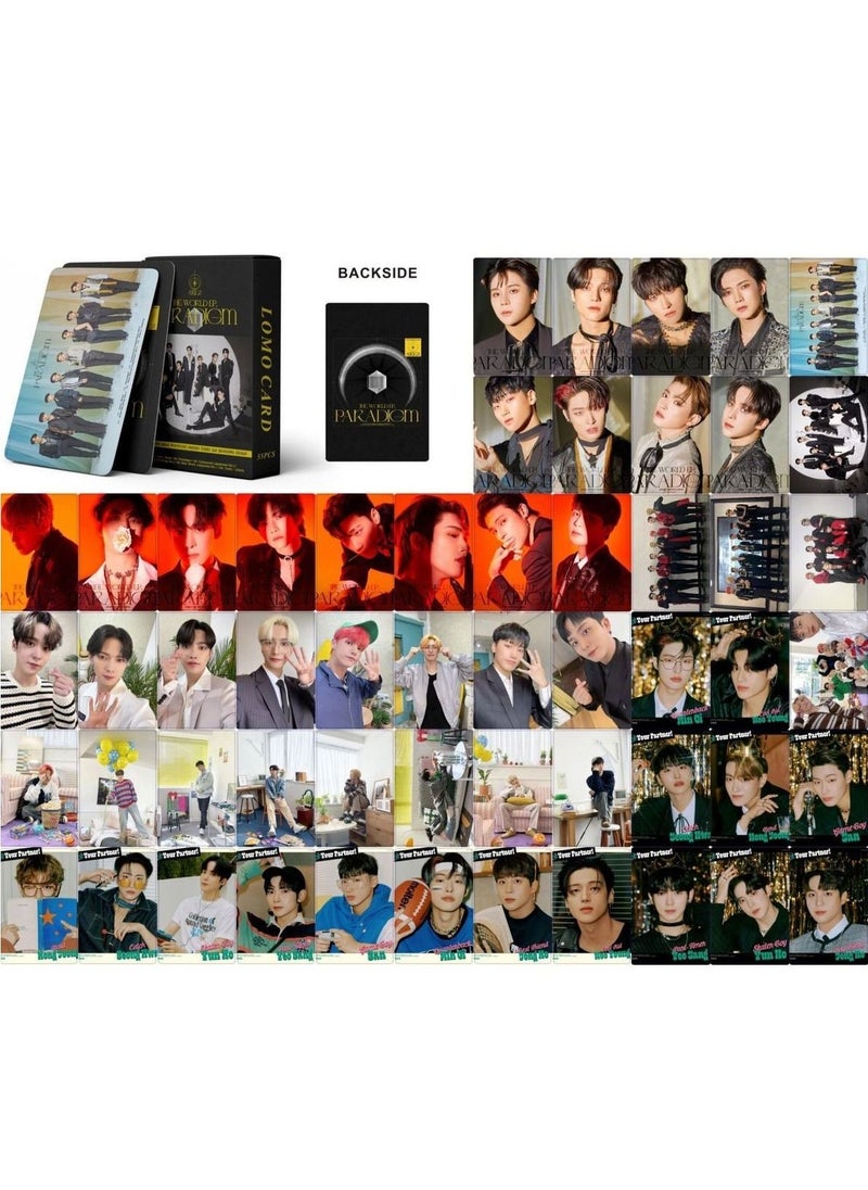 55Pcs ATEEZ The World Ep Paradigm Lomo Cards
