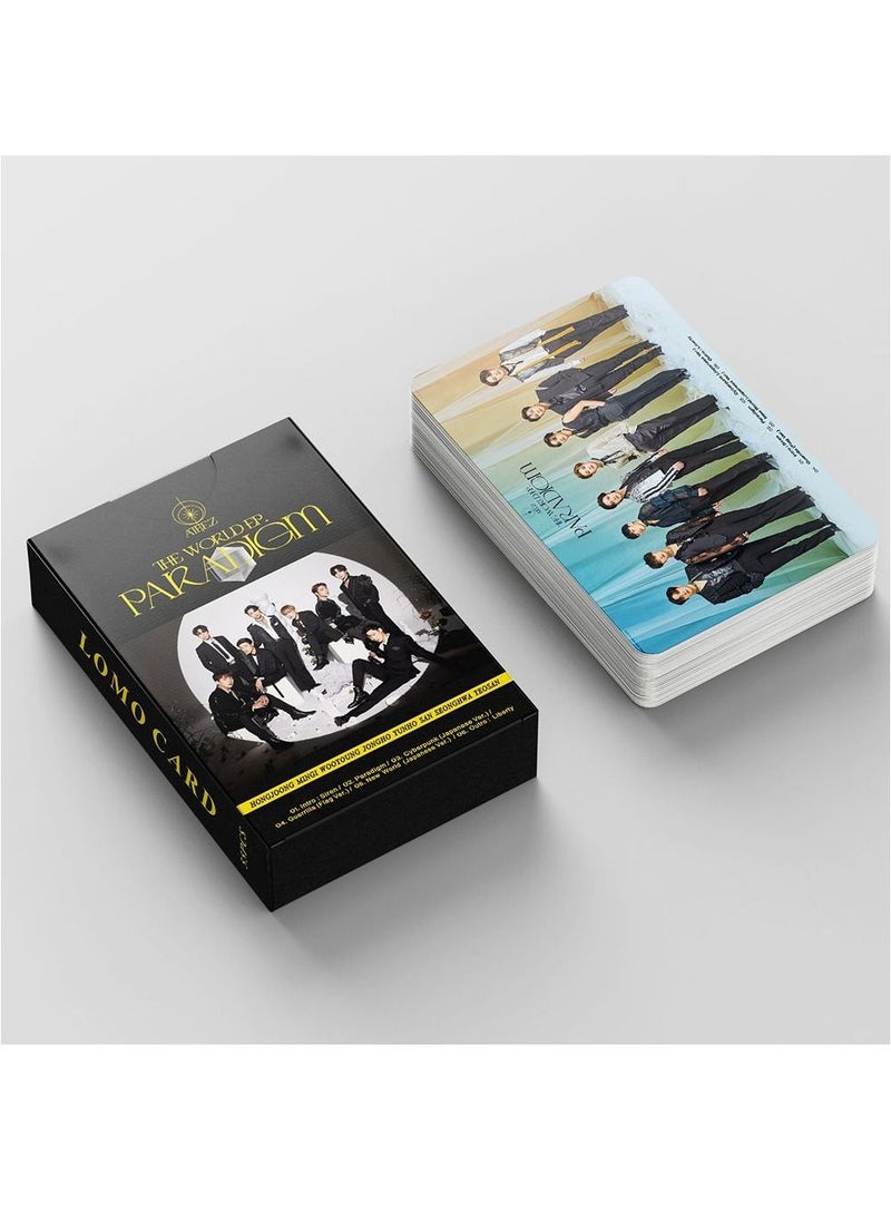 55Pcs ATEEZ The World Ep Paradigm Lomo Cards