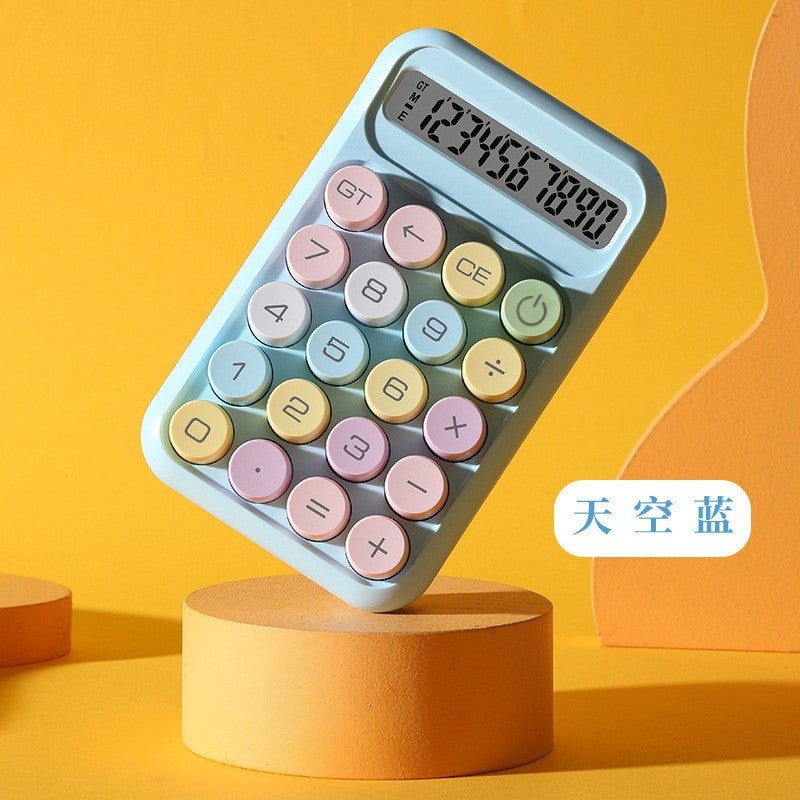 Dopamine Calculator Ins Style Color High-Looking Mechanical Keyboard Student Accounting Office Small Computer - Image 1