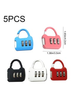 Oasisgalore 5 Pack Mini Combo Locks – 3-Digit Multi-Colored Padlocks for Travel and School  - Image 2