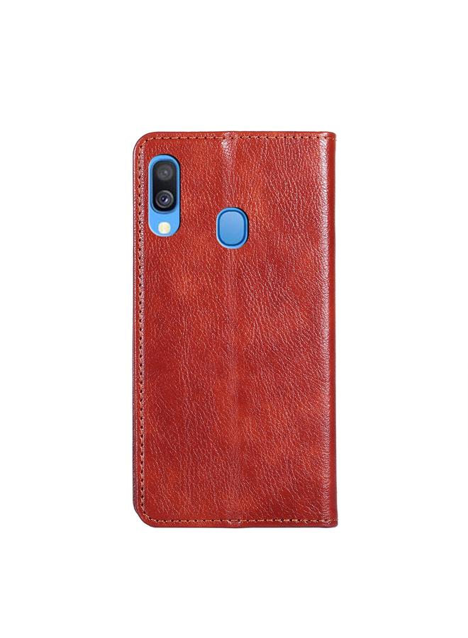 S-TOP Case For Samsung Galaxy A40 PU + TPU Gloss Oil Solid Color Magnetic Horizontal Flip Leather Case with Holder & Card Slot & Wallet - Image 3
