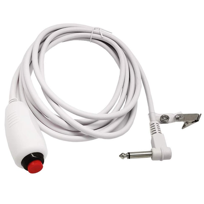 Poyiccot Push Button Cord Cable for Nurse Station, Call Cord 6.35mm 1/4" Phone Plug Cable with Bed Sheet Clip for Nurse Station Universal Replacement Call Connector, 9.8feet/3m - Image 1