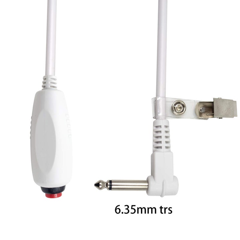 Poyiccot Push Button Cord Cable for Nurse Station, Call Cord 6.35mm 1/4" Phone Plug Cable with Bed Sheet Clip for Nurse Station Universal Replacement Call Connector, 9.8feet/3m - Image 3