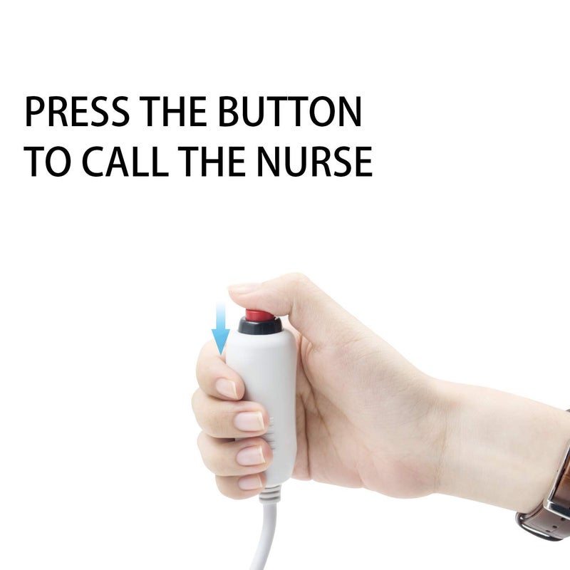 Poyiccot Push Button Cord Cable for Nurse Station, Call Cord 6.35mm 1/4" Phone Plug Cable with Bed Sheet Clip for Nurse Station Universal Replacement Call Connector, 9.8feet/3m - Image 4