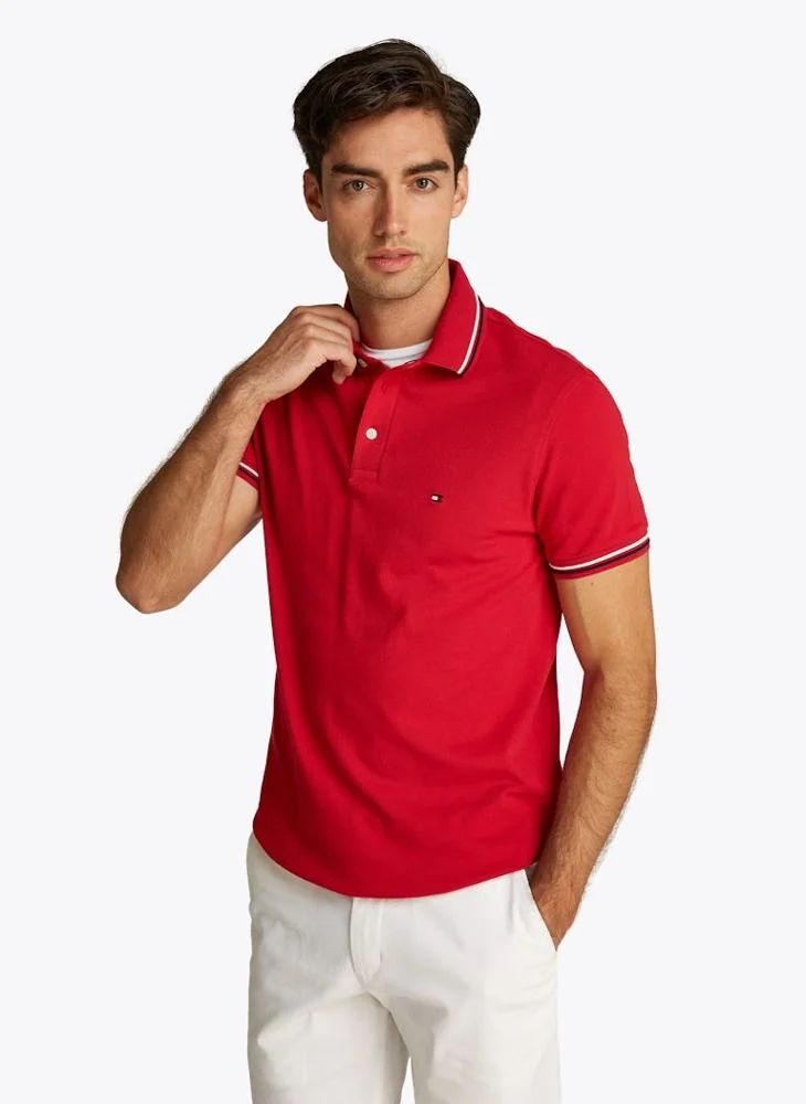 TOMMY HILFIGER Logo Print Polo Shirt