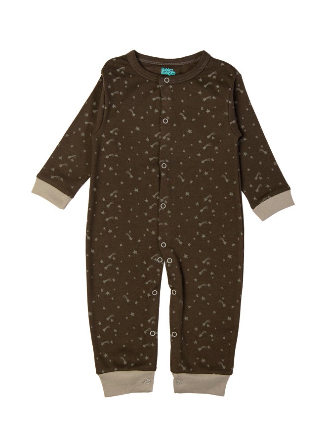 Babies Basic 100% Cotton Printed Long Sleeves Jumpsuit/Romper/Sleepsuit For Babies  - Image 4