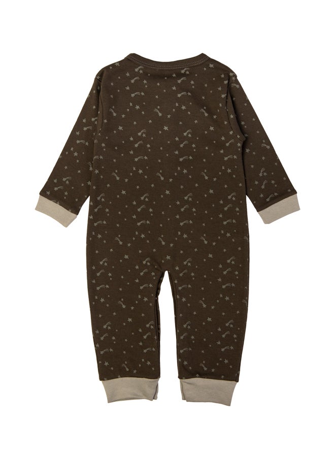 Babies Basic 100% Cotton Printed Long Sleeves Jumpsuit/Romper/Sleepsuit For Babies  - Image 5