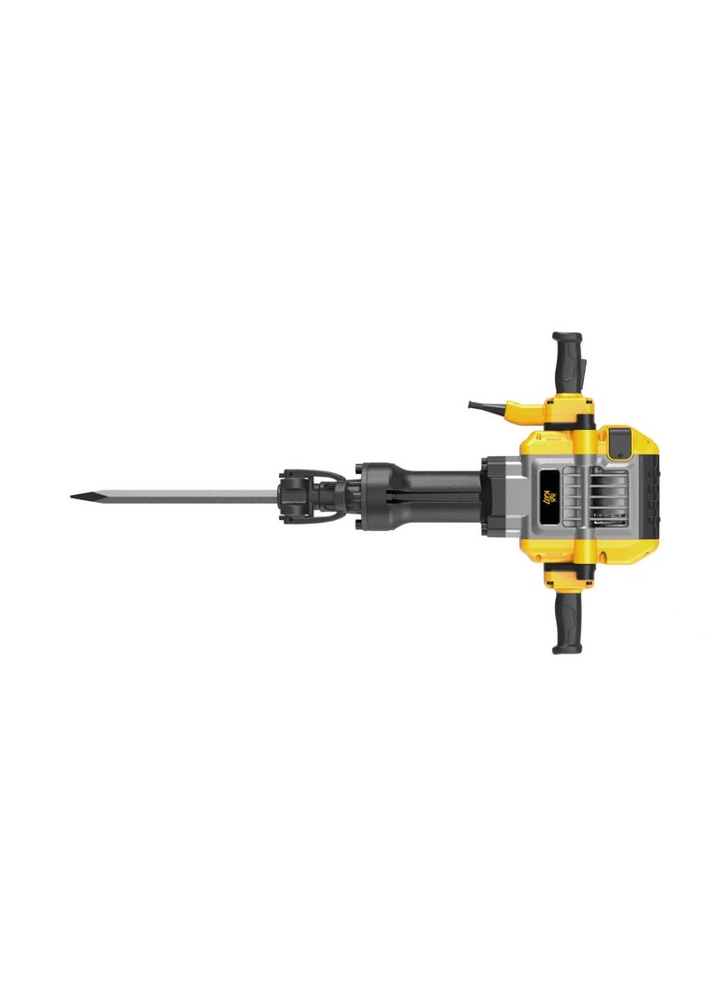 KAT 7 Ultra Heavy-Duty Demolition Hammer - 3450W - 98 Joules Impact Force - Industrial Pavement Breaker & Concrete Destroyer.