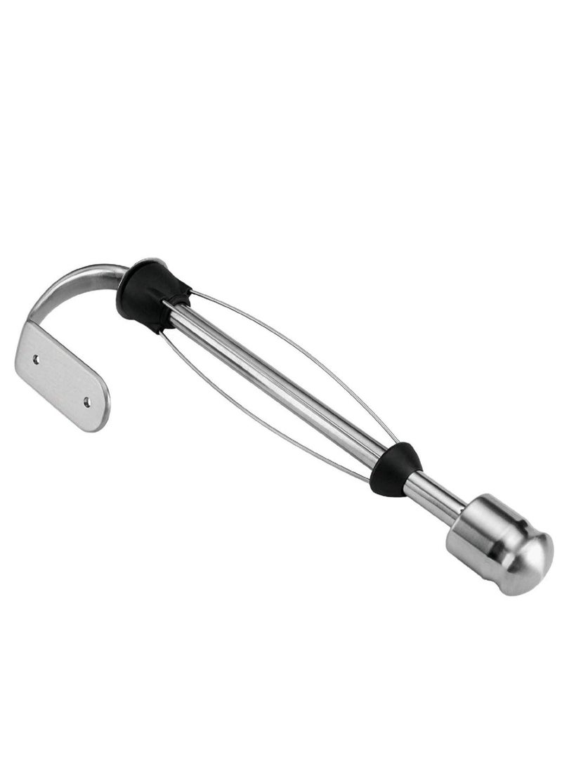Paper Towel Holder Under Cabinet, One-Handed Tear, Wall Mount, Adhesive, Stainless Steel, Silver, Paper Roll Holder with Ratchet Mechanism for Kitchen Bathroom Farmhouse Essentials Decor Accessories - Image 1
