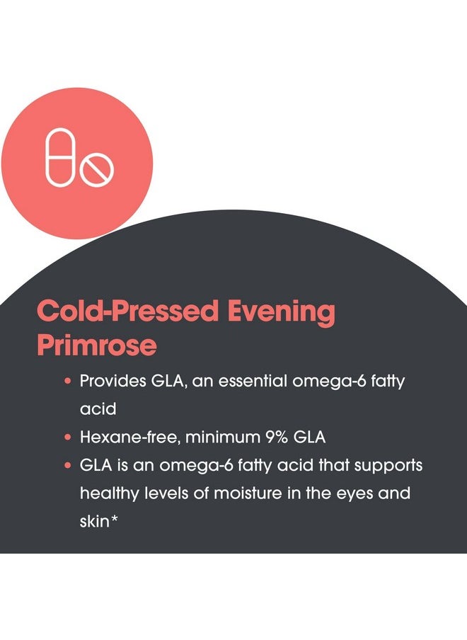 Allergy Research Group Allergy Research Group EPO - Evening Primrose Oil for Men & Women, for Dry Eyes, Omega-6, GLA Gamma-Linolenic Acid, 500mg Supplement - 120 Count  - Image 4