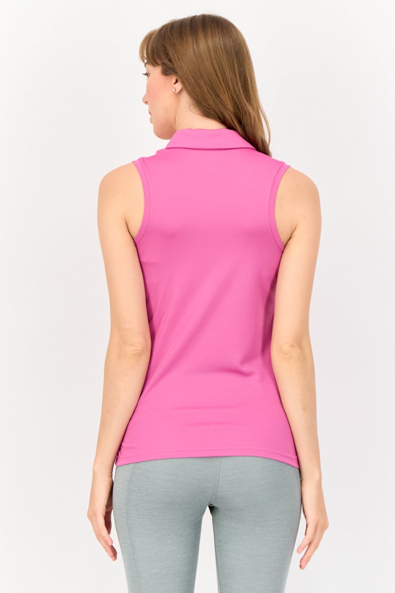 Nike Women Sportswear Fit Sleeveless Training Top, Fuchsia  - Image 3