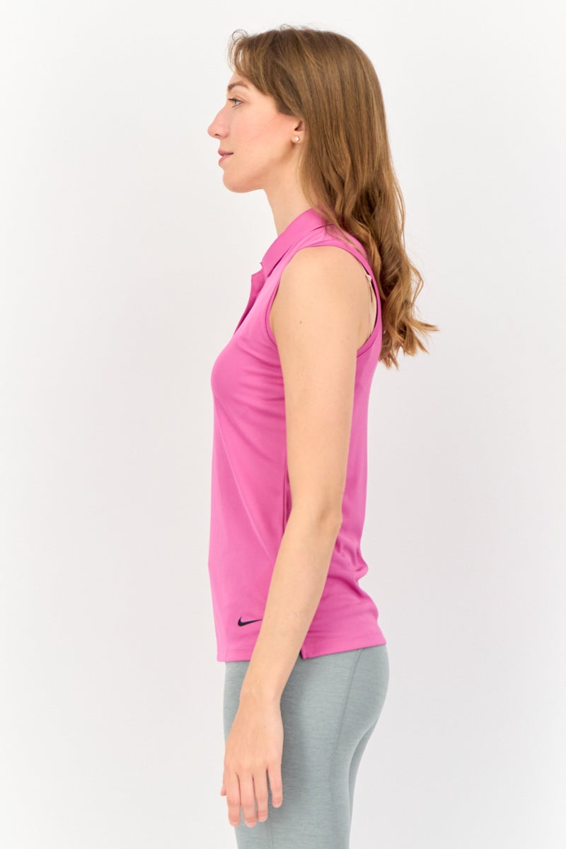 Nike Women Sportswear Fit Sleeveless Training Top, Fuchsia  - Image 2