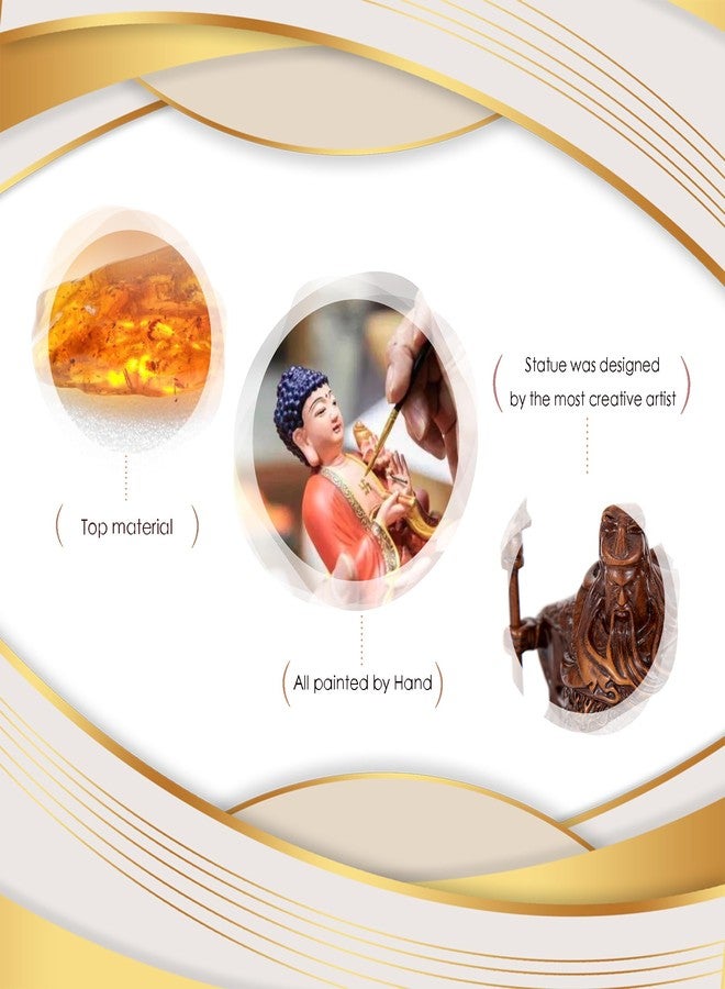 FENGSHUI-CAISHEN تمثال غوان يو المصنوع من الراتنج عالي الجودة، غوان غونغ، كوان كونغ، كوان غونغ - إله الثروة - تماثيل غوان يو، منحوتة غوان غونغ - ديكورات وهدايا فنغ شوي للمنزل، تمثال فنغ شوي، ديكورات وهدايا صينية - Image 5
