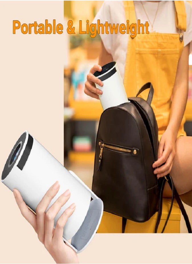 LIVVY HY300 Mini Projector – 1080P HD, Android System, Rotating Display" – Compact Home Theater  - Image 4