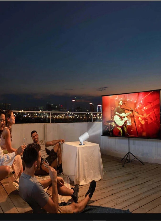 LIVVY HY300 Mini Projector – 1080P HD, Android System, Rotating Display" – Compact Home Theater  - Image 2