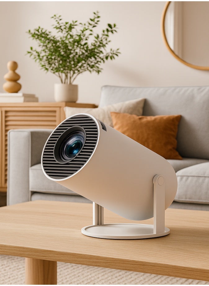 Mini Portable Smart Projector with Speakers – 1080P HD with WiFi 6 & Bluetooth, Android 11 System, Auto Keystone, 180° Rotatable, 130" Screen |  Home Theater & Outdoor Movie Projector - Image 2