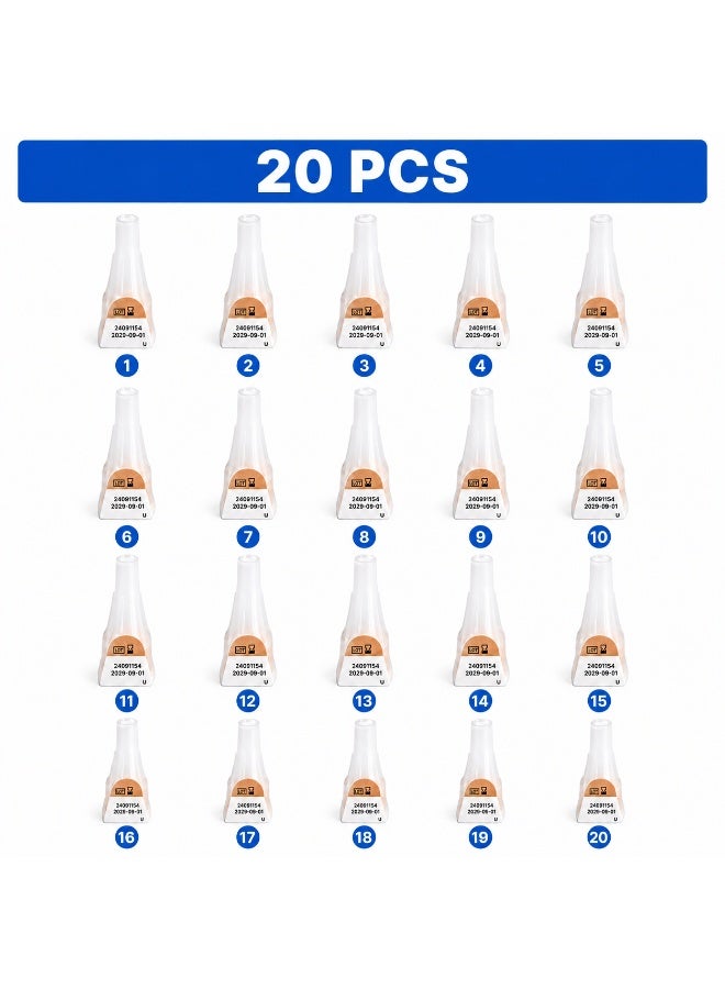 Pic Solution Insupen 33G 4mm 20PCS Pen Needles