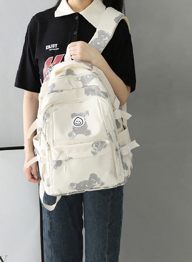 شاربدو حقيبة ظهر خفيفة الوزن مقاومة للماء للأولاد والبنات، حقيبة ظهر يومية غير رسمية لطلاب الجامعات، حقيبة ظهر للسفر، حقيبة ظهر للكمبيوتر المحمول - Image 1